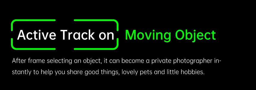 Seguimiento de objetos Estabilizador AOCHUAN Smart XE