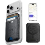 Black ESR MagSafe card holder with Find My