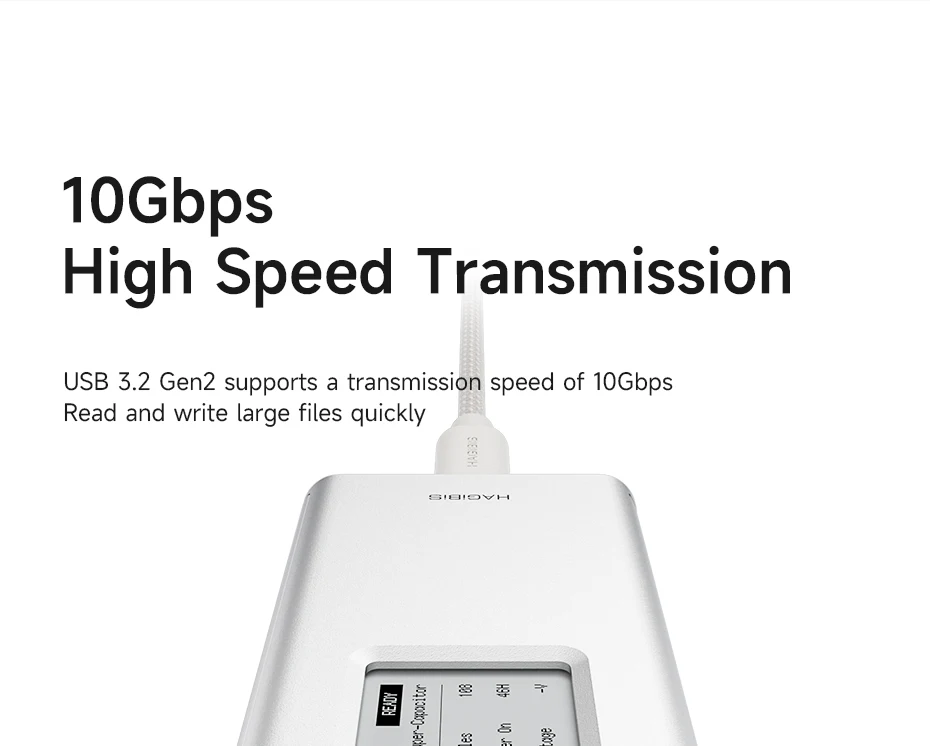 Transferencia de datos USB 3.2 Gen 2 a 10Gbps