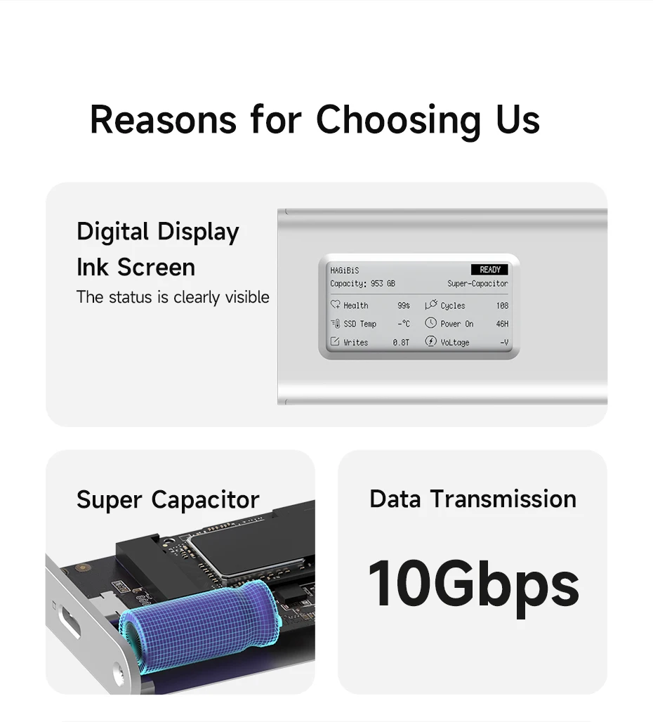 Características de la carcasa para SSD M.2 NVMe