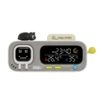 Reloj de temperatura y humedad MOOD A gris con pantalla Pixel